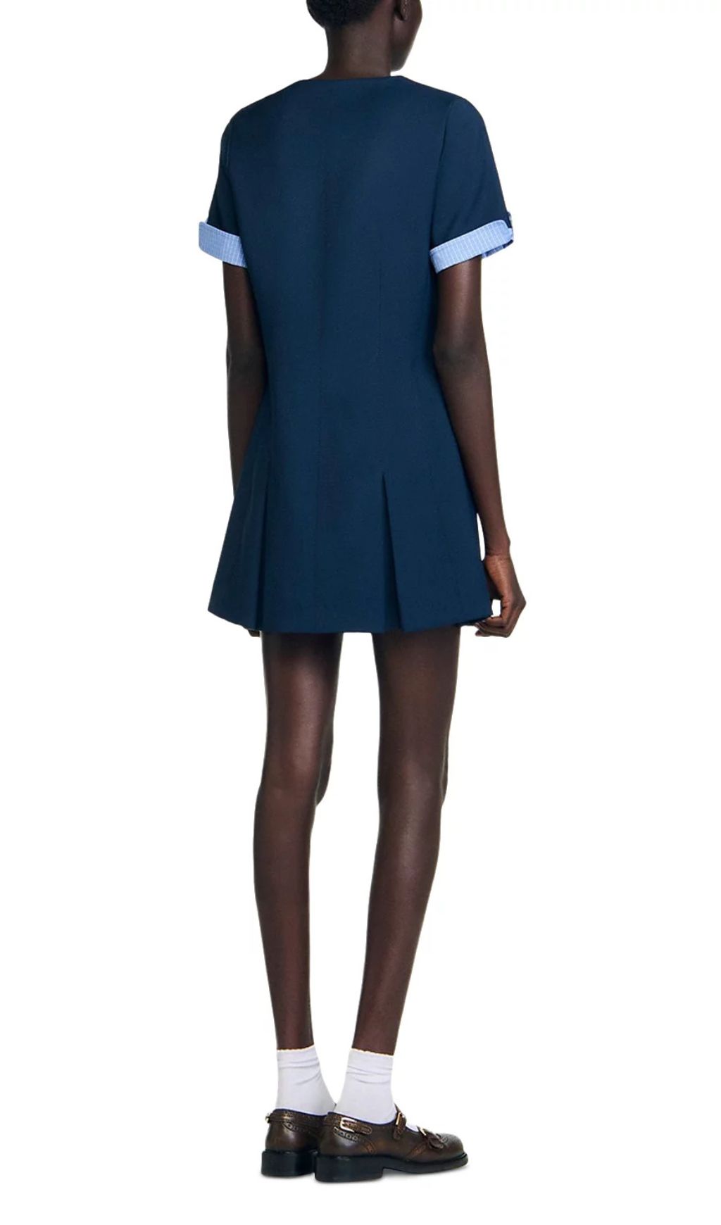 16a97cba3de2e1d9d915d5b4fbfd10ea.jpg Fashionslee Women Short Pleated Dress