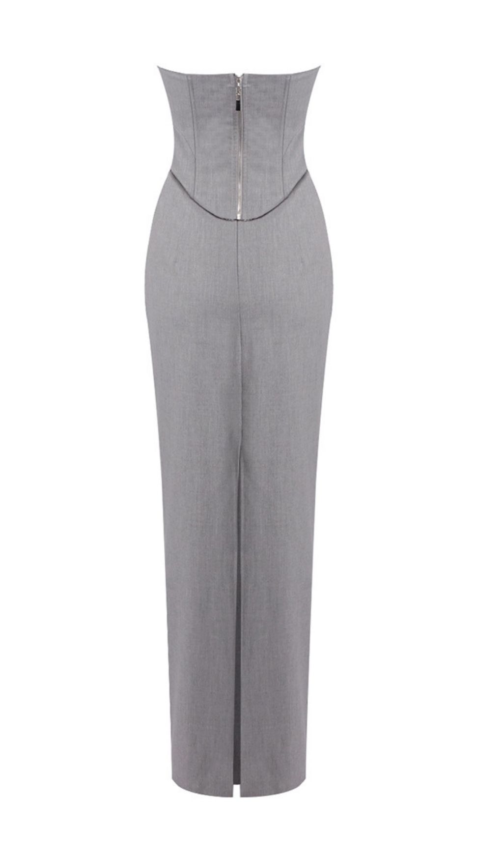 171b0ba321b67f84884227809f9d0fe2.jpg Fashionslee Women Kalle Grey Corset Top & Maxi Skirt Set