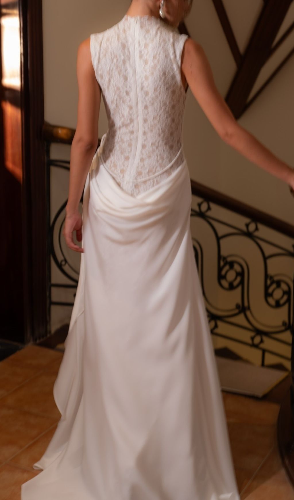 Fashionslee Women Jazmín White Lace Flower Maxi Dress