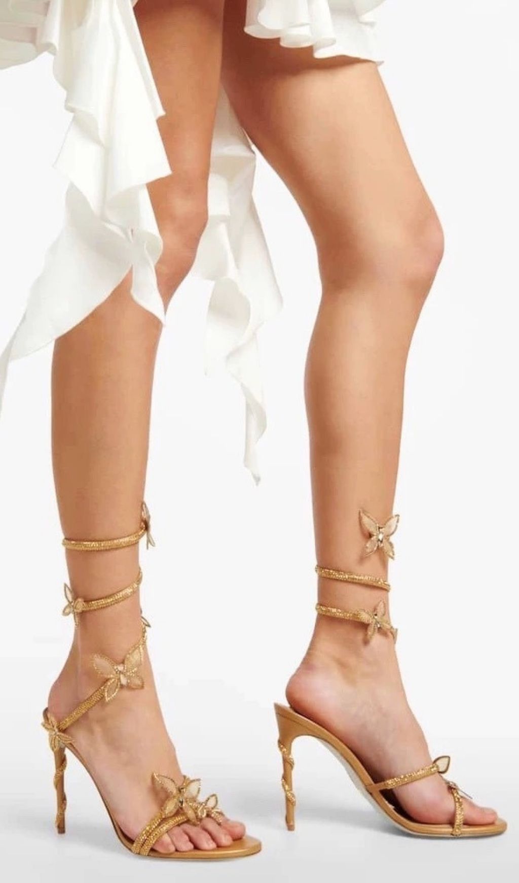 Fashionslee Women Kylia Diamante Butterfly Heels