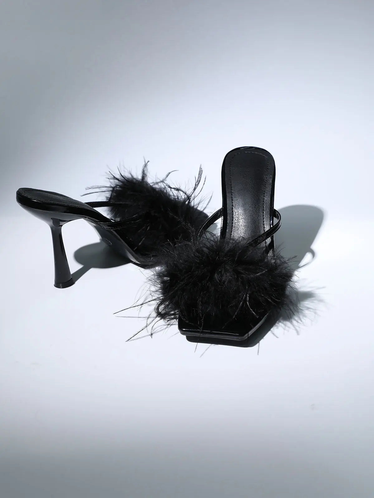 1801cccc4cb31b22b42dbc5d831e84e9.jpeg Fashionslee Women Feather Heels In Black
