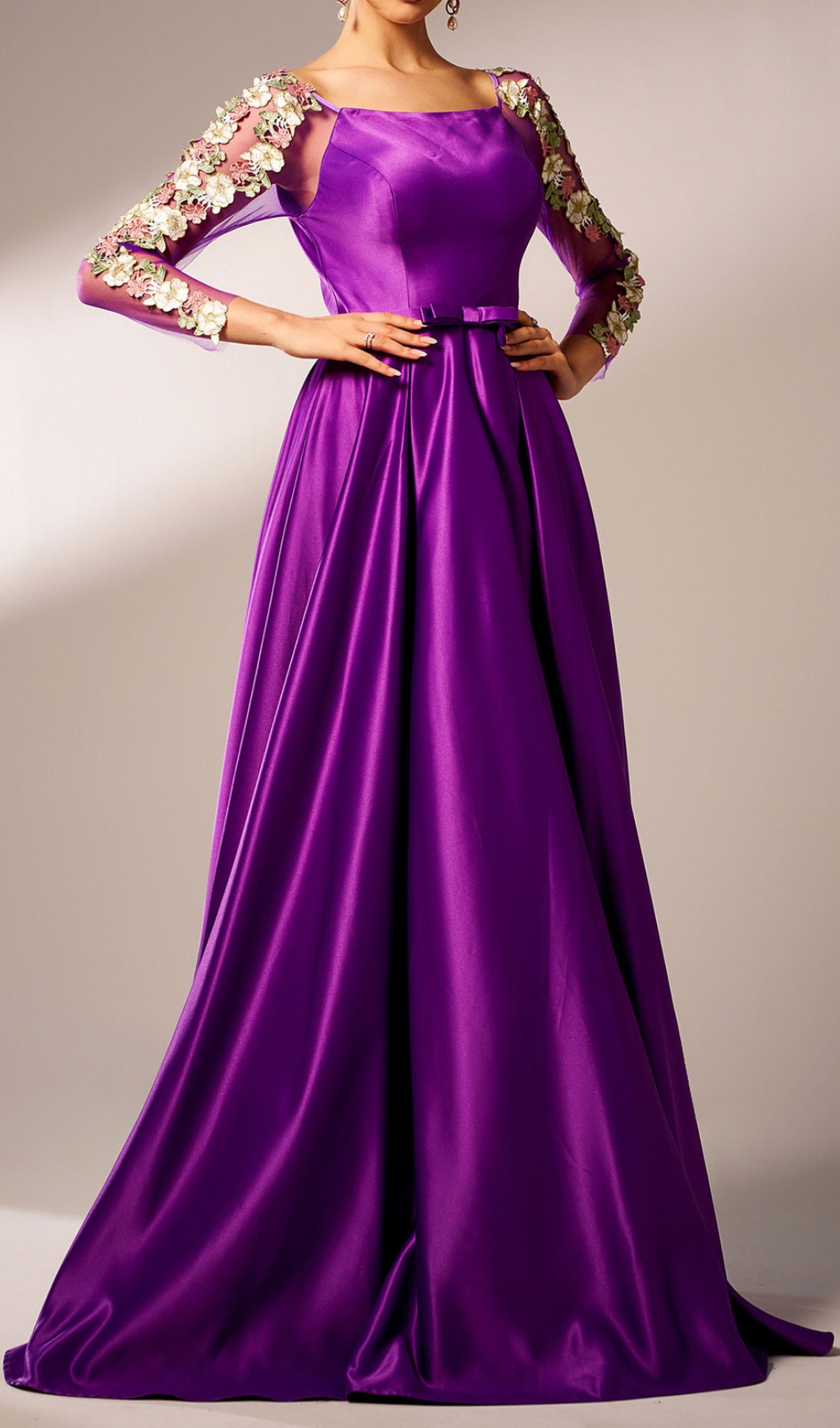 180ed57c83d1964f65cd93ecb57efc1e.jpg Fashionslee Women Cayenne Purple Flower Maxi Dress