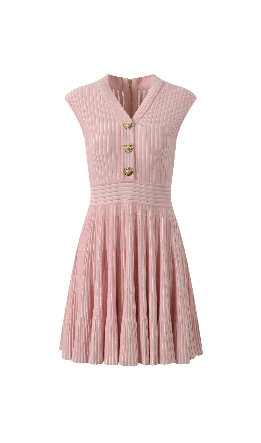 Fashionslee Women Hamid V-Neck Knit Mini Dress
