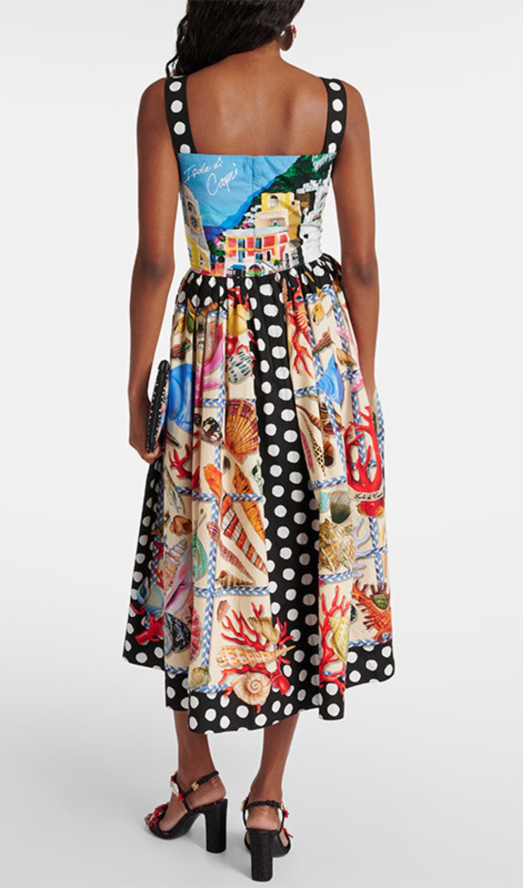 Fashionslee Women Barb Colorful Printed Midi Dress