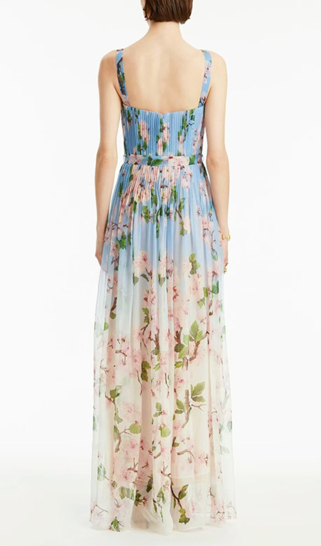Fashionslee Women Daryl Strappy Floral Printed Maxi Dress