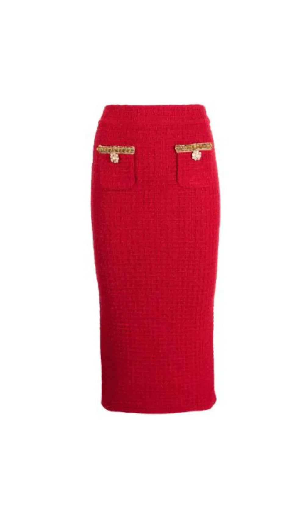 1883f817bd206ccdb74f8fca312c6103.jpeg Fashionslee Women Allura Red Knit V Neck Cardigan Set