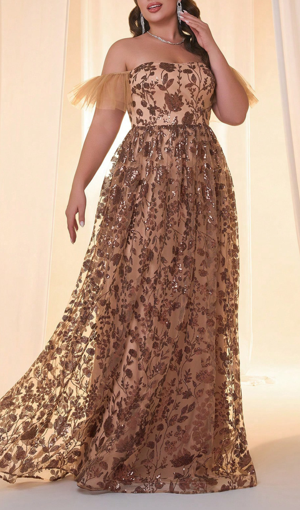18b2821c9a0290dfb76cc9cc666fe9b6.png Fashionslee Women Gezana Sequin Mesh Plus Size Maxi Dress