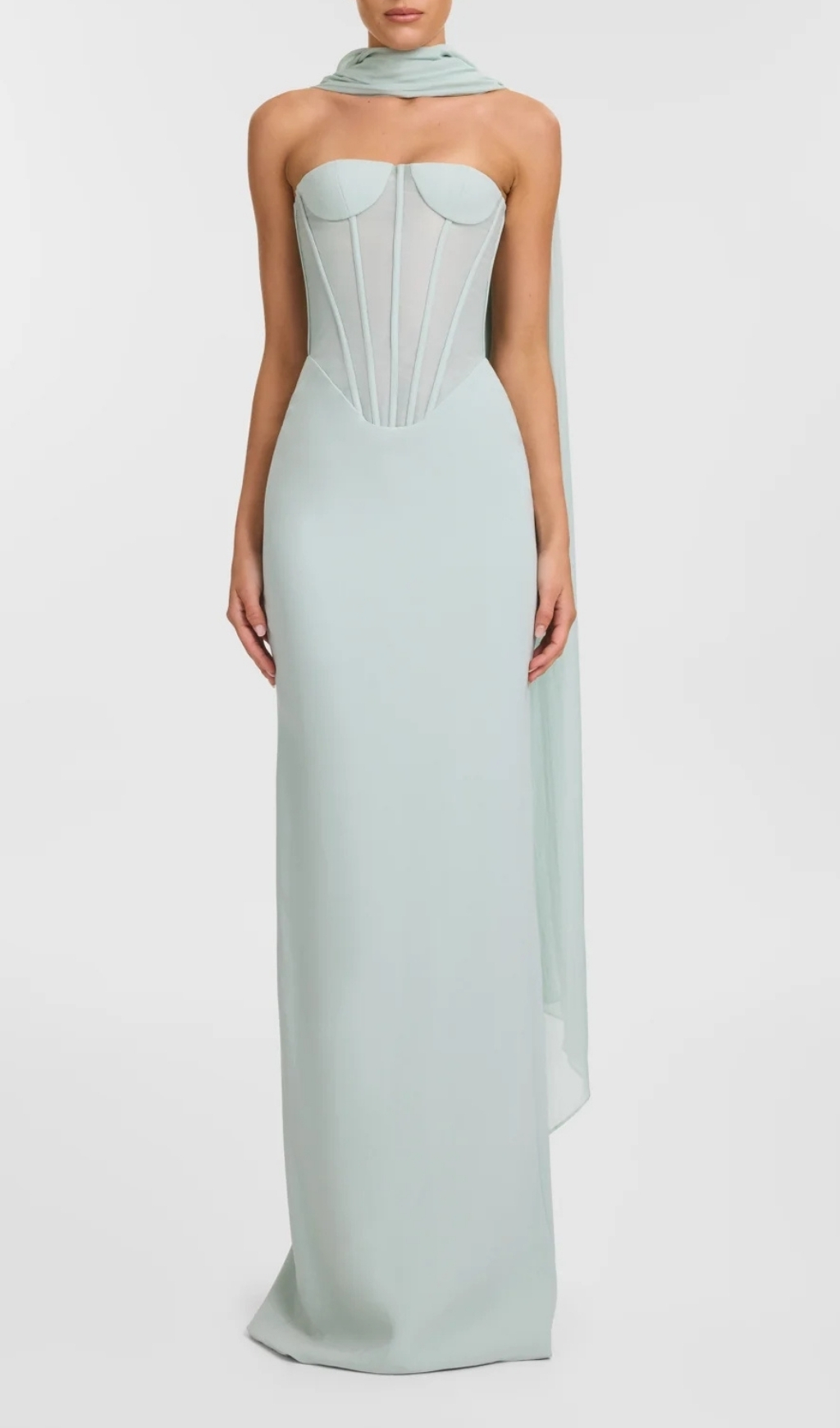 Fashionslee Women Eston Strapless Corset Maxi Dress