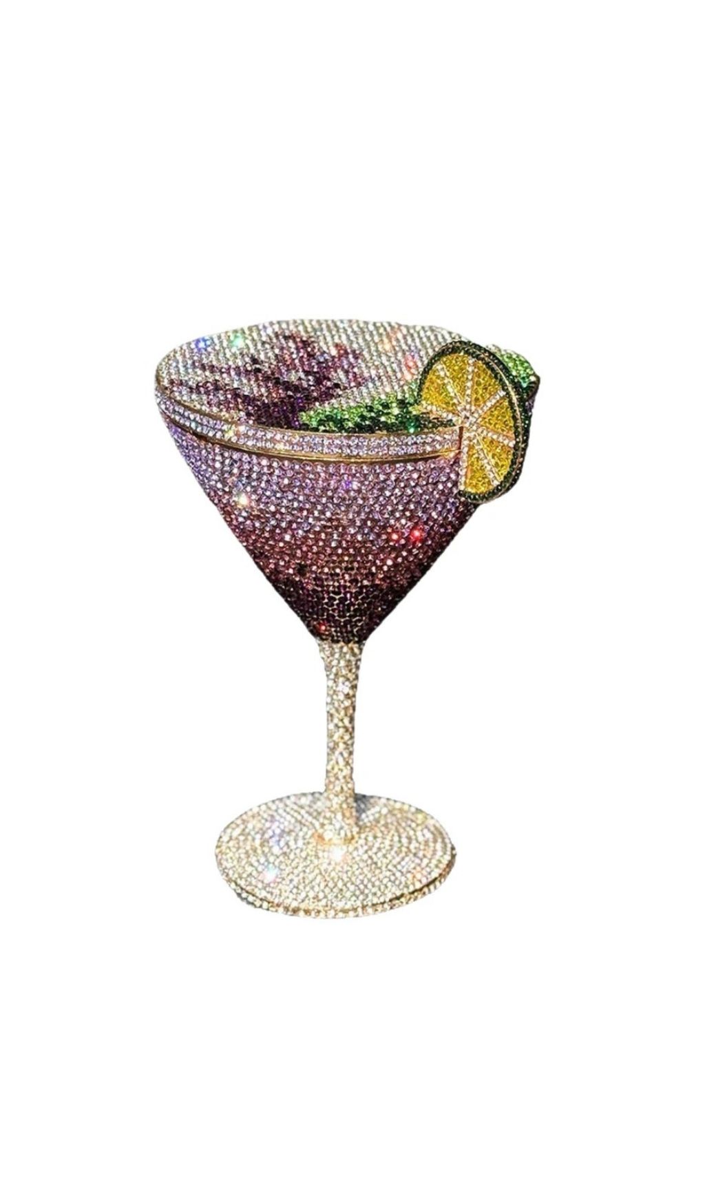 Fashionslee Women Garin Rhinestone Goblet Bag