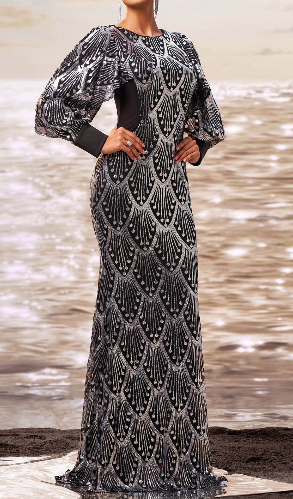 19f36f9bfc685ee1225c54d71f2a2631.jpg Fashionslee Women Dewi Long Sleeve Sequin Maxi Dress