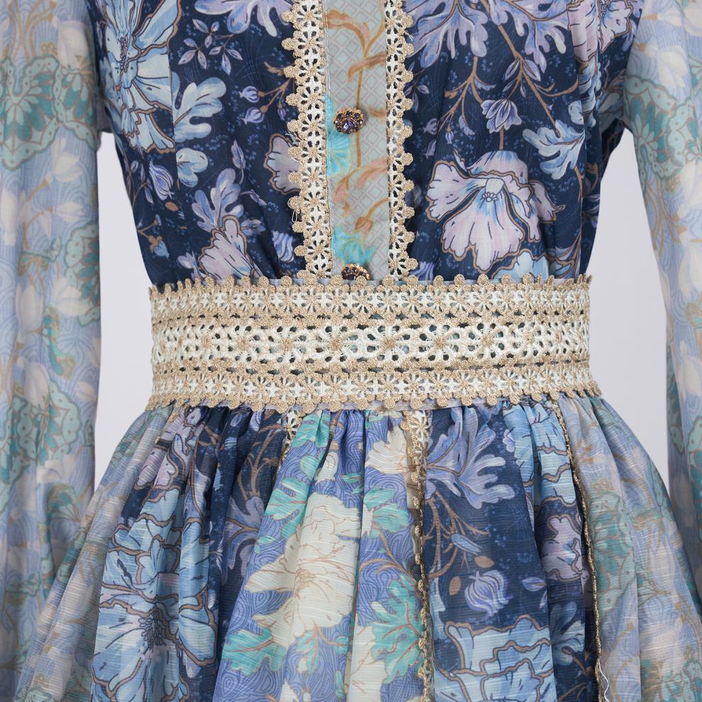 19fa51b9b6cc1b53e804bf6e8f713b87.jpg Fashionslee Women Gladys Printed Long Sleeve Shirt & Skirt Set