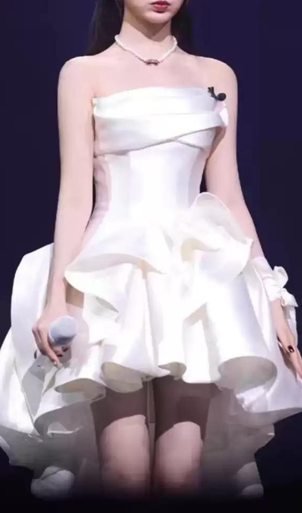 Fashionslee Women Beste White Strapless A-Line Mini Dress