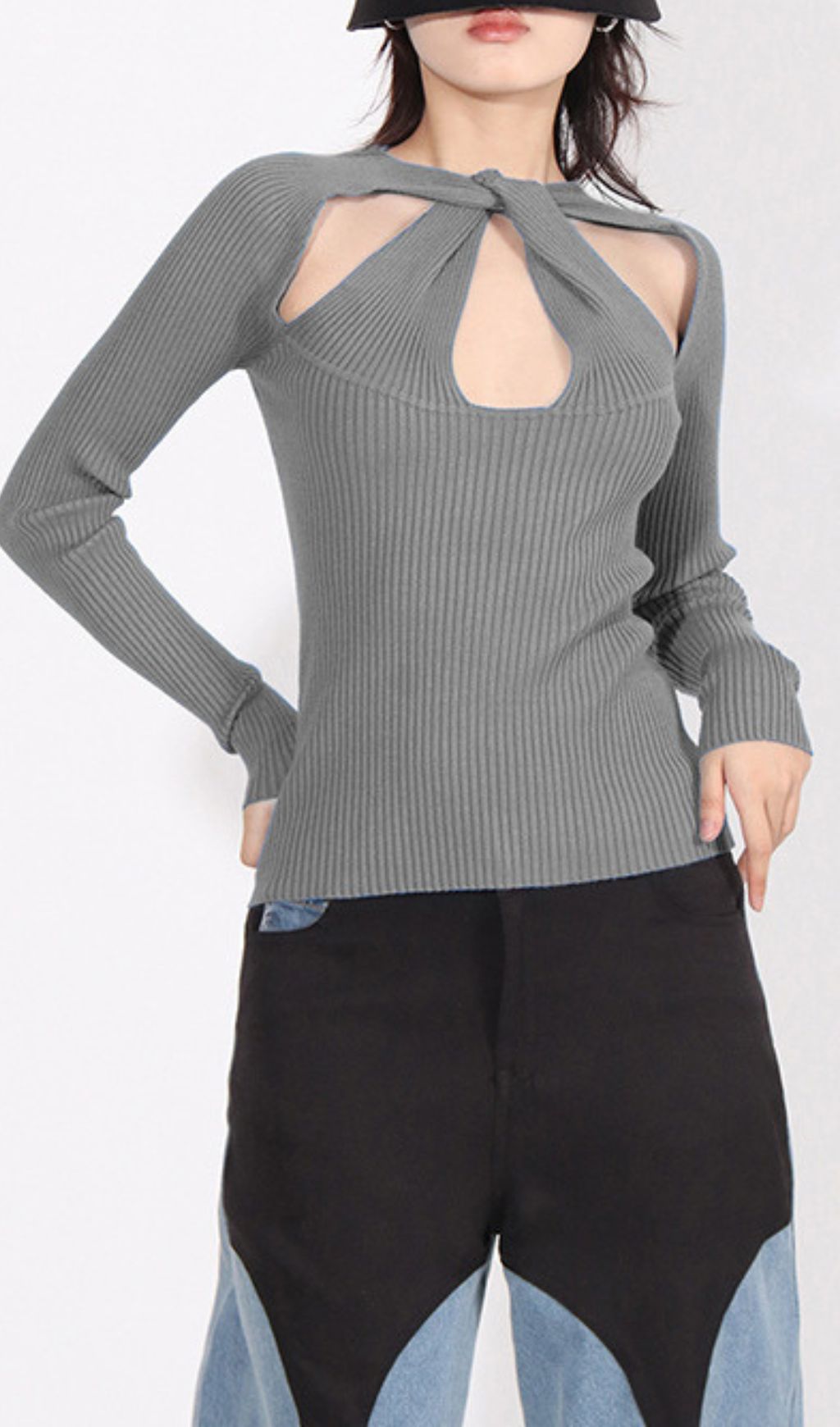 Fashionslee Women Ilana Long Sleeve Knit Top