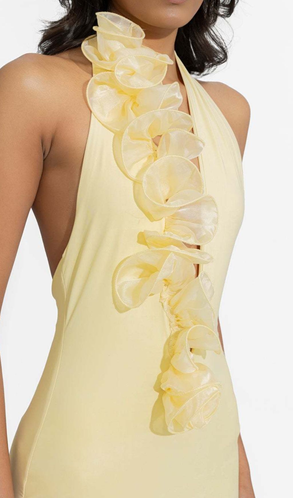 1b6ebe015fc178c814c15d3e9eb2e88e.jpg Fashionslee Women Fareeda Yellow Halter Backless Maxi Dress