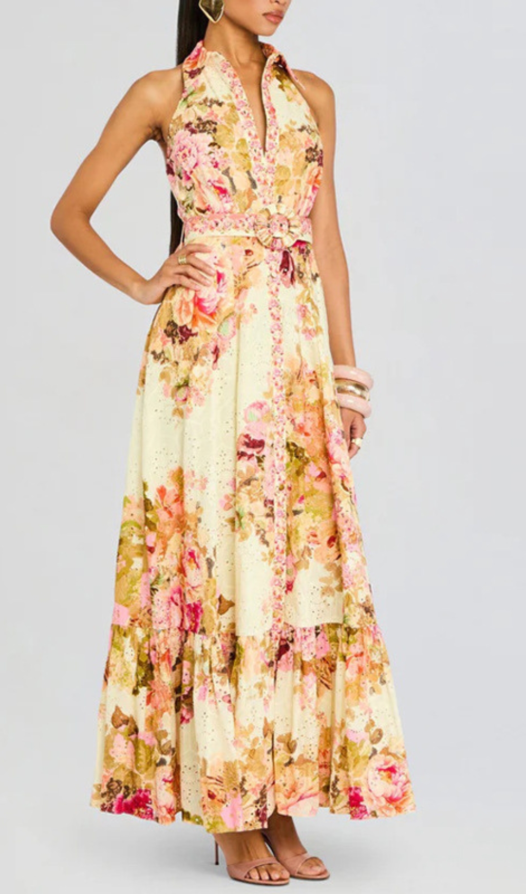 1be3c294c16d7a43fd4bab4a396960ee.jpg Fashionslee Women Derval Printed Halter Maxi Dress