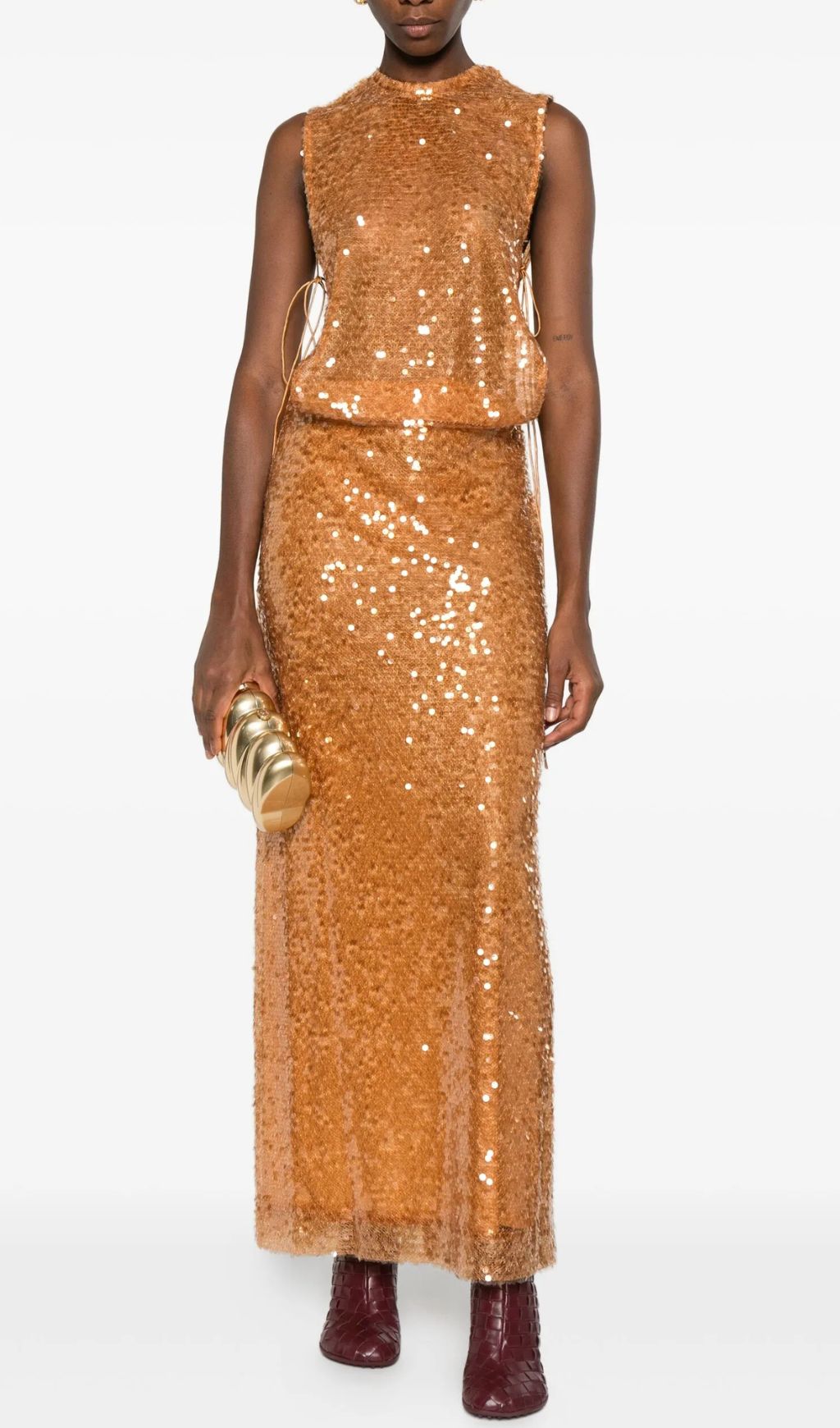 Fashionslee Women Ingalill Sleeveless Sequin Maxi Dress