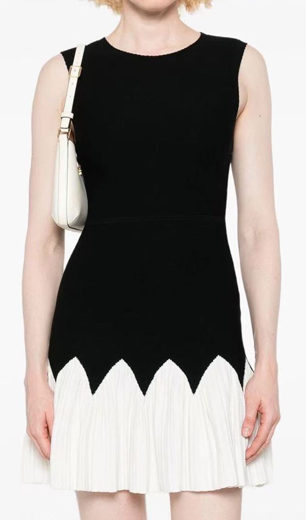 Fashionslee Women Julinka Knit Pleated Mini Dress