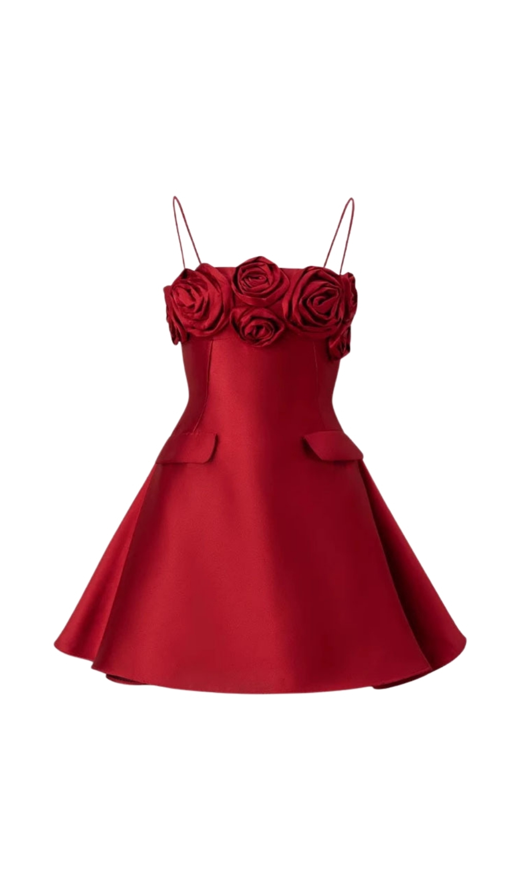 1c444730fd5ff0422cdf8903923660c5.jpg Fashionslee Women Emmie Red Flower Mini Dress
