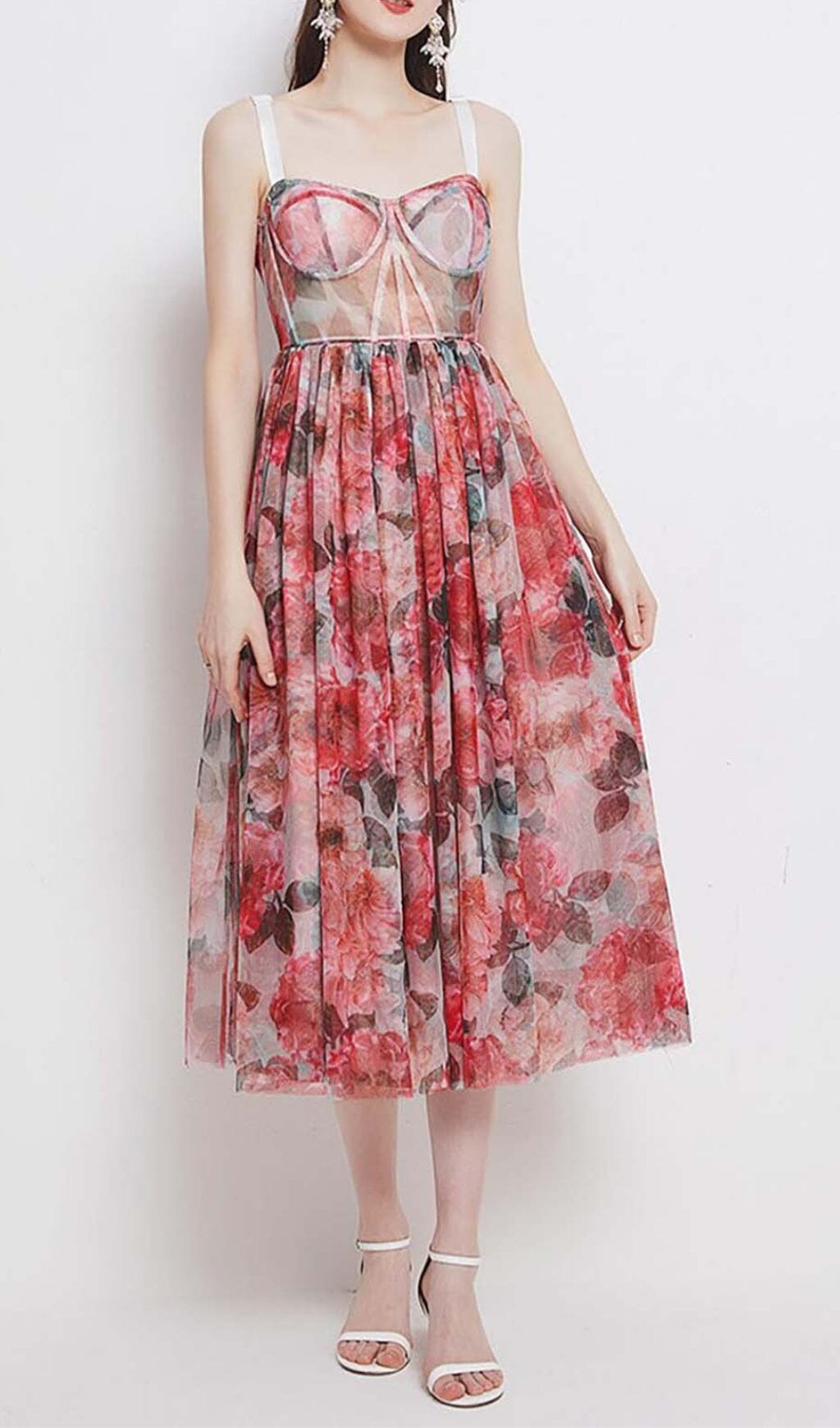 1cc04e7efc1474f3d58ced5b443eb439.jpeg Fashionslee Women Floral-Print Corset Midi Dress In Pink