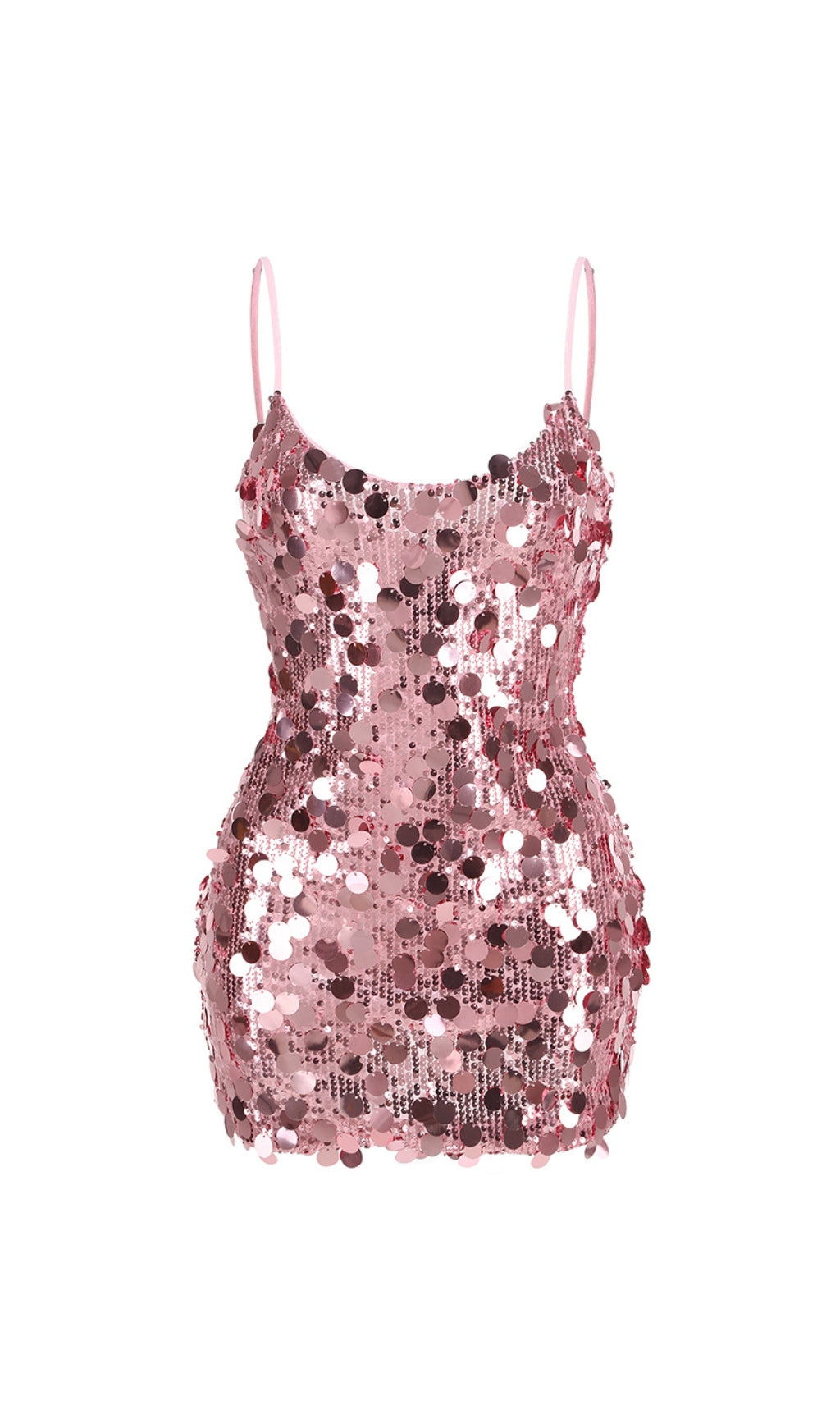 1cd367d9635a060ef9d347dcb1c12164.jpeg Fashionslee Women Beno Pink Strappy Sequin Mini Dress