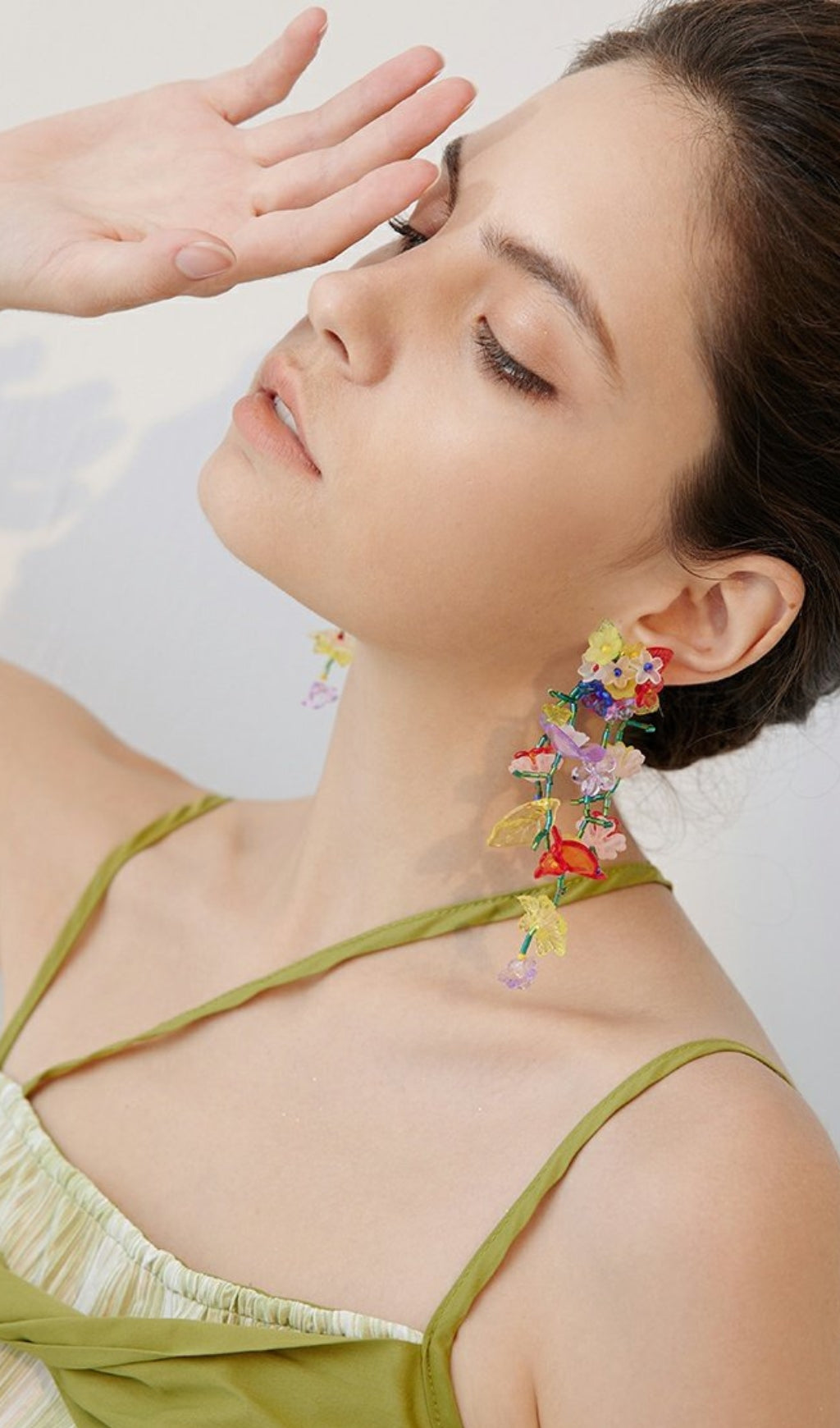 Fashionslee Women Avital Colorful Flower Acrylic Earrings