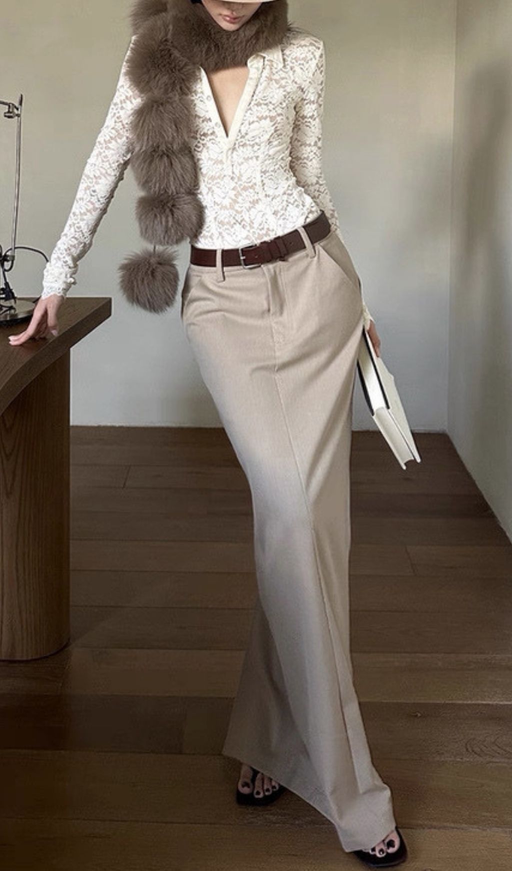 Fashionslee Women Angeni Collar Lace Top