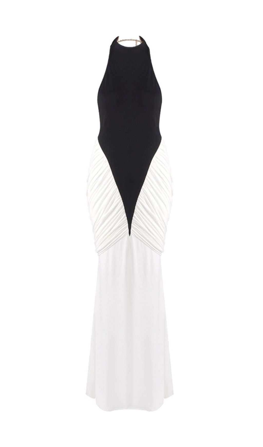 1d93431a55bd0083317391c44d05327f.jpg Fashionslee Women Itzel Halter Ruched Backless Maxi Dress
