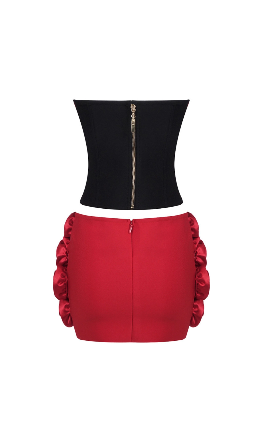 1dea513690b86337500d5412f0f67df1.jpg Fashionslee Women Columbine Flower Corset Top & Skirt Set
