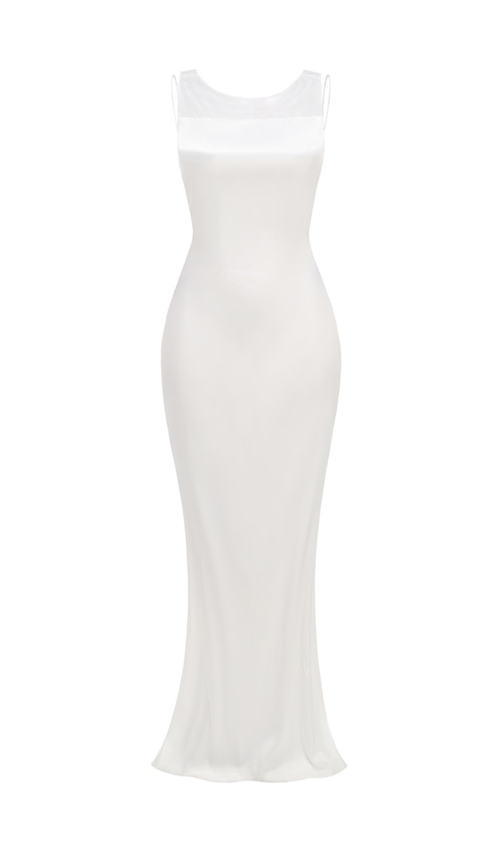 1e36eaf6b215a29675c8db0d259d38d9.jpg Fashionslee Women Bronia White Mesh Backless Wedding Dress