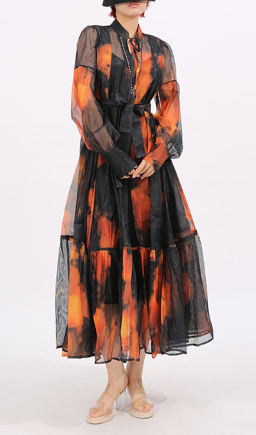 1e49234fce4d0015e7c2c5a35ee28072.jpg Fashionslee Women Fumiko Printed Long Sleeve Midi Dress