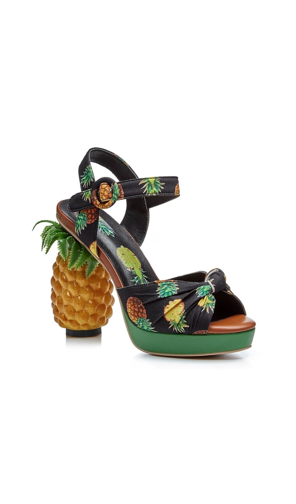 Fashionslee Women Azhira Pineapple Sandals In Black