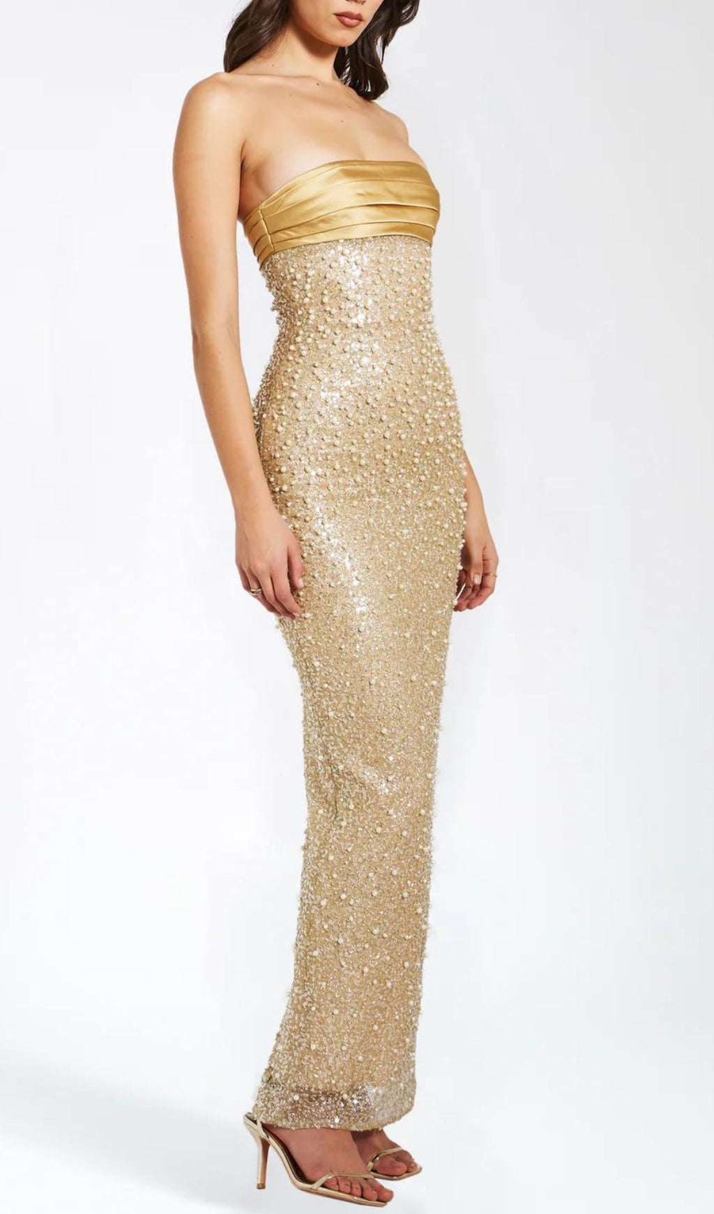 1ed6f86fd9248da0a58da09b97acfb73.jpeg Fashionslee Women Alazne Sequin Pearl Maxi Dress