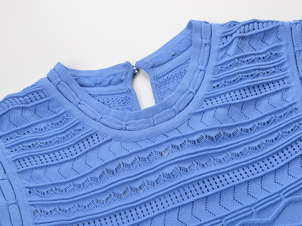 1eed2034e494f9fff4695b0e86046c35.jpg Fashionslee Women Karinna Blue Knit Midi Dress