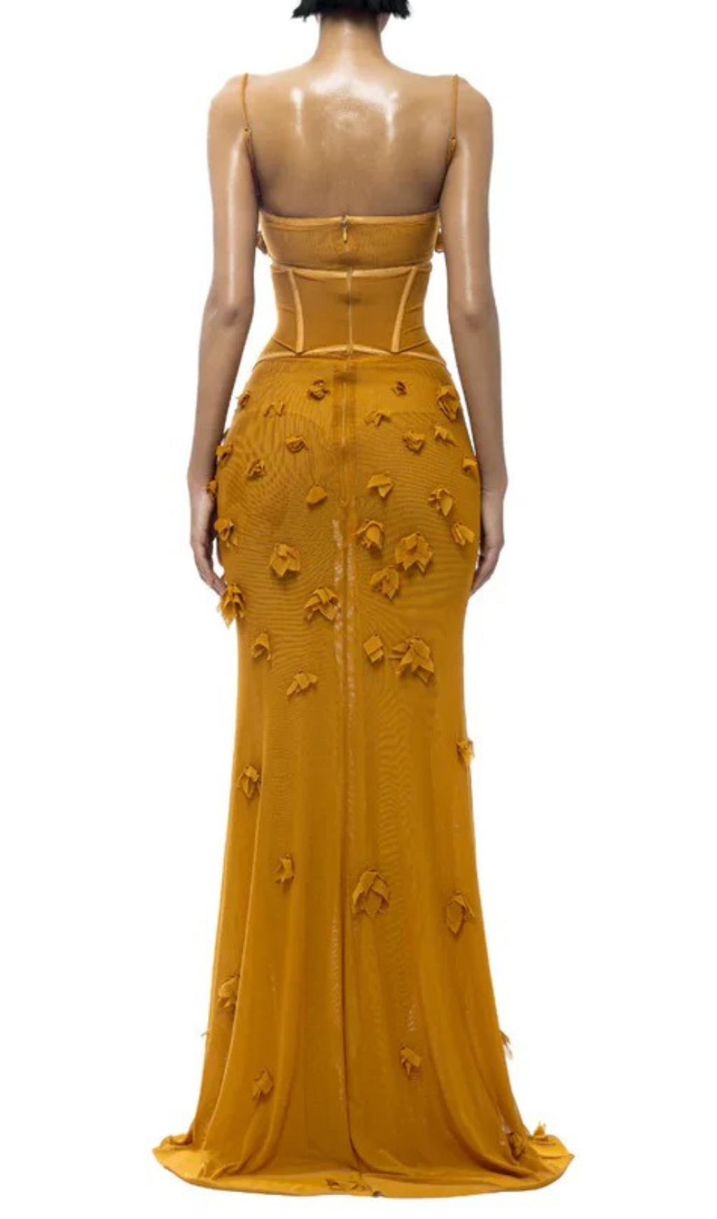 Fashionslee Women Carys Strappy Petal Maxi Dress