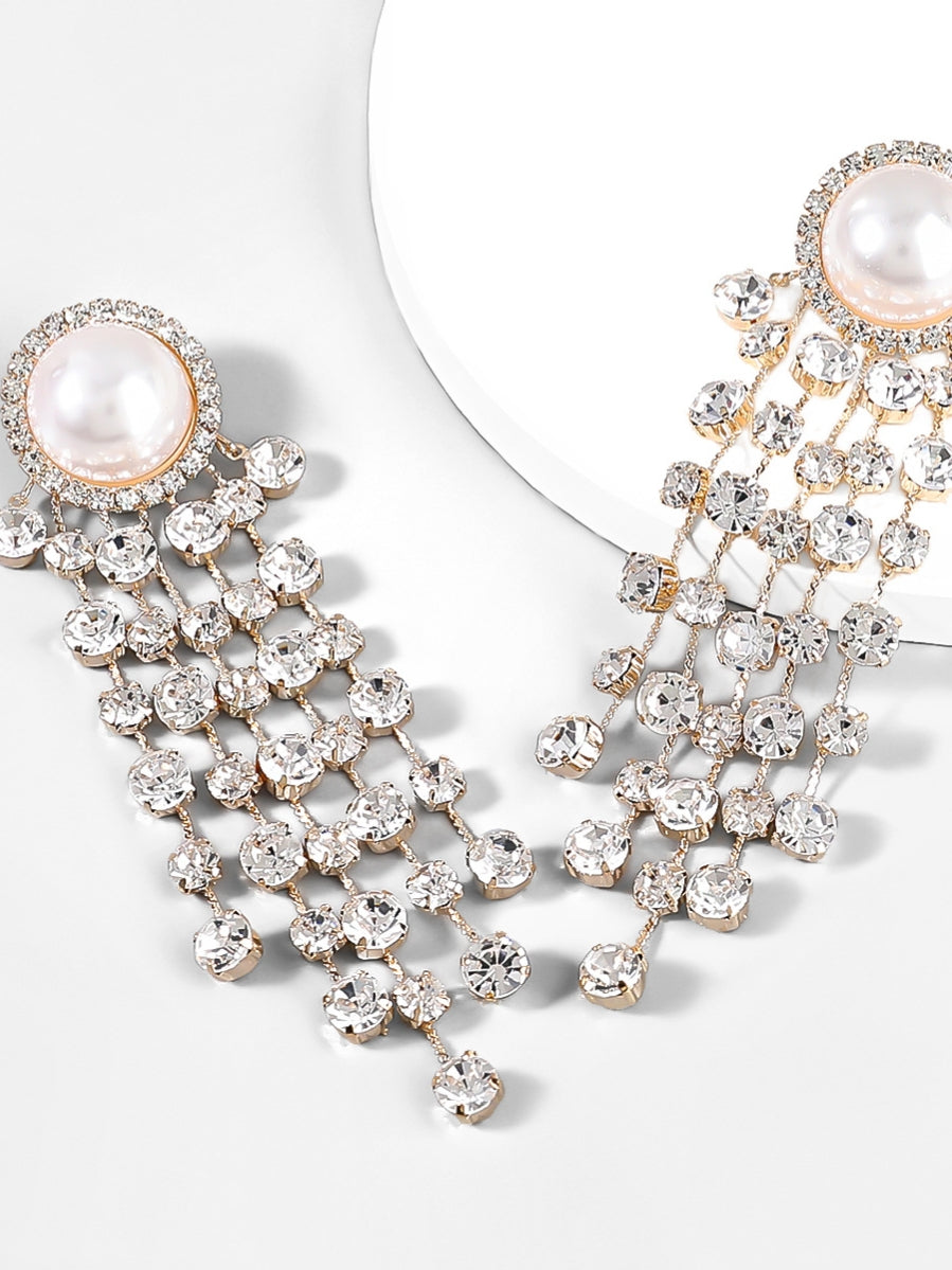 1f055937fc2e0059308cb5cc3c2bba04.jpeg Fashionslee Women Pearl Crystal Tassel Earrings