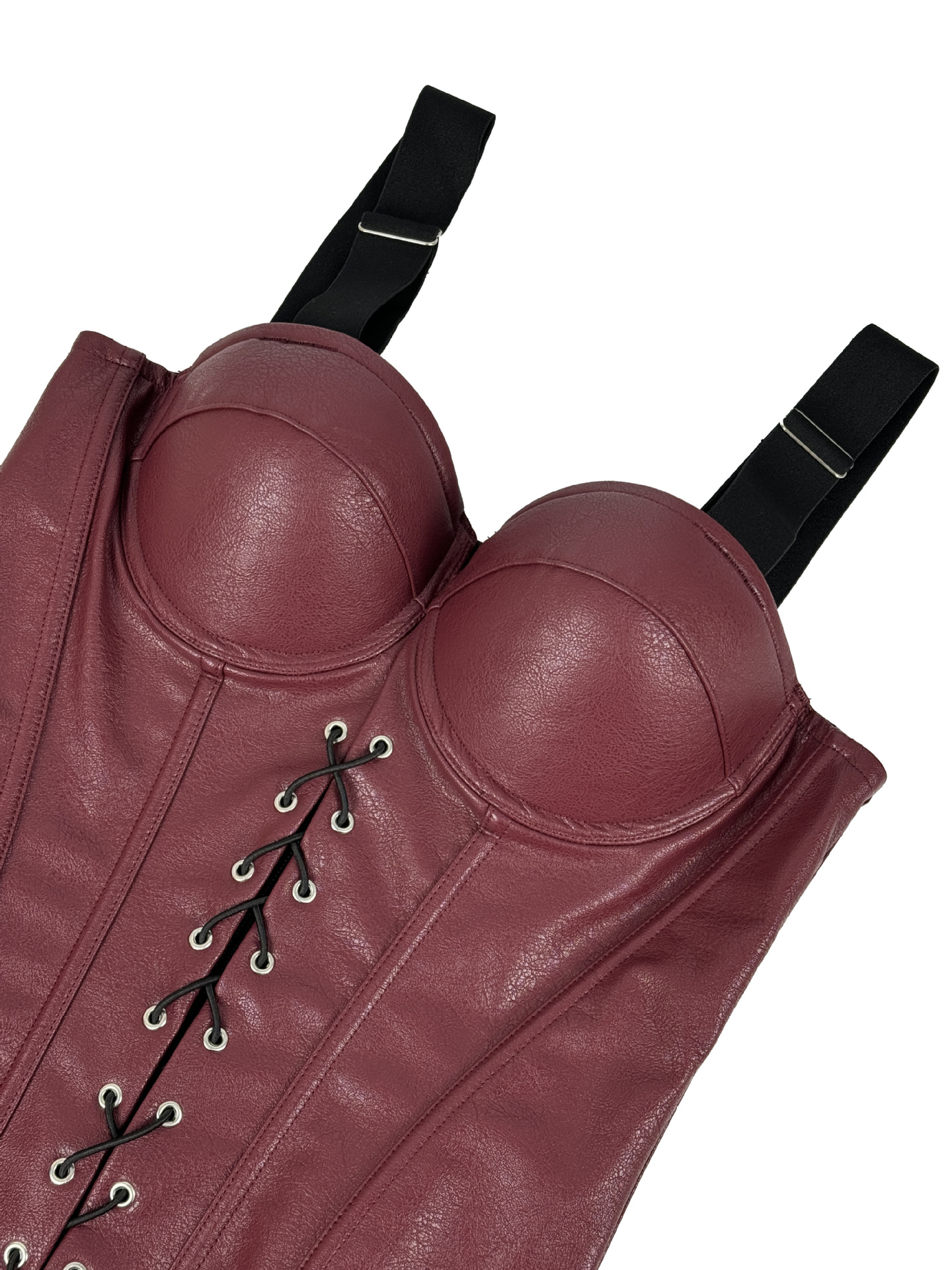 VINTAGE PU LEATHER CORSET TOP - OWNCI VINTAGE PU LEATHER CORSET TOP - OWNCI