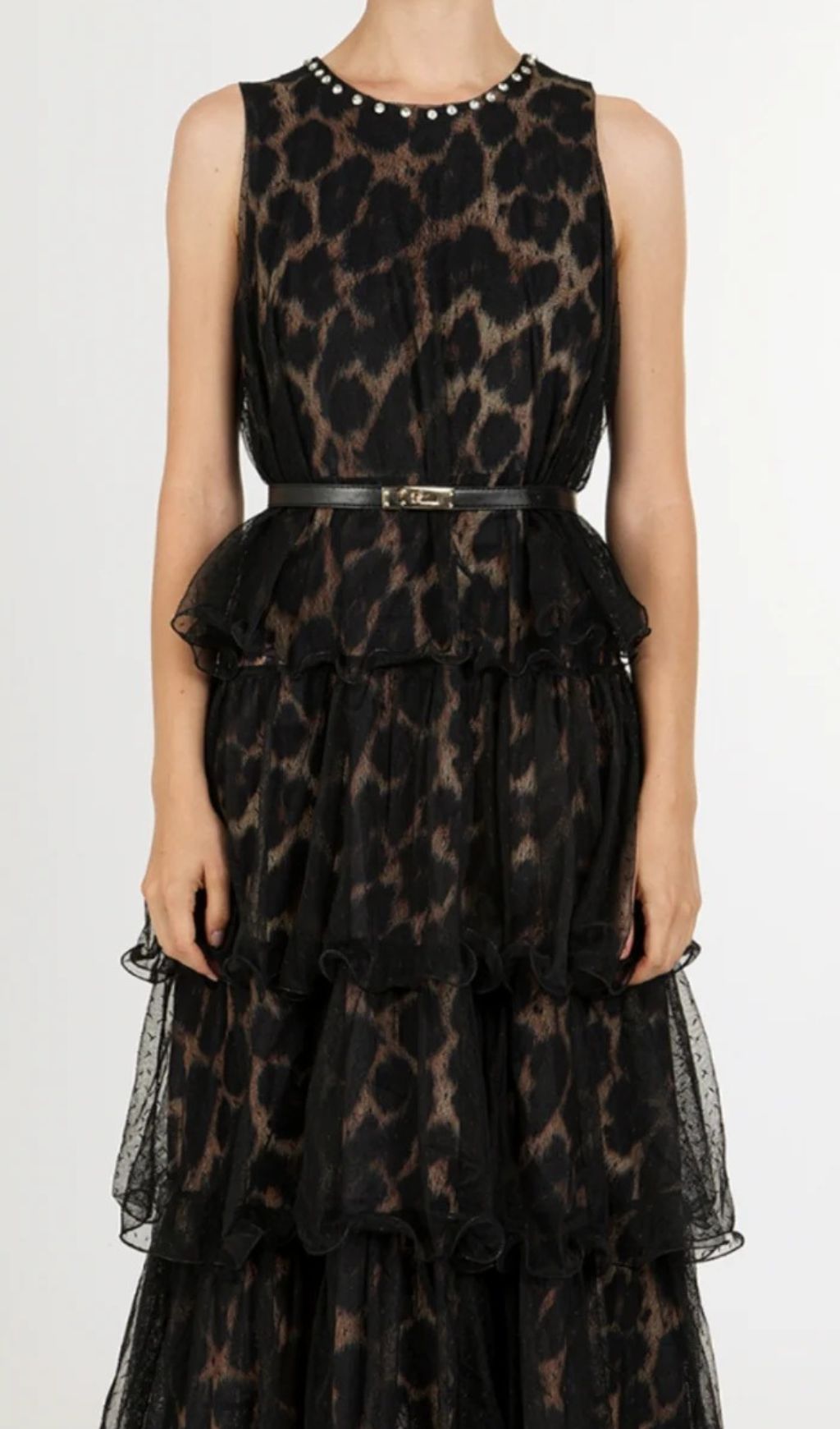 1f817178ddd087de27eabcde5afd2eb2.jpg Fashionslee Women Kaelyn Leopard Mesh Maxi Dress