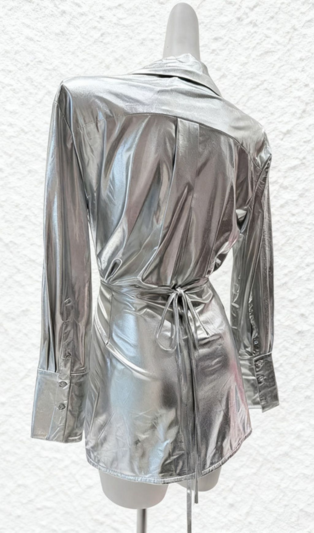 1f92356498a0a07e1063eb313f1095cf.jpg Fashionslee Women Havana Silver Long Sleeve Mini Dress