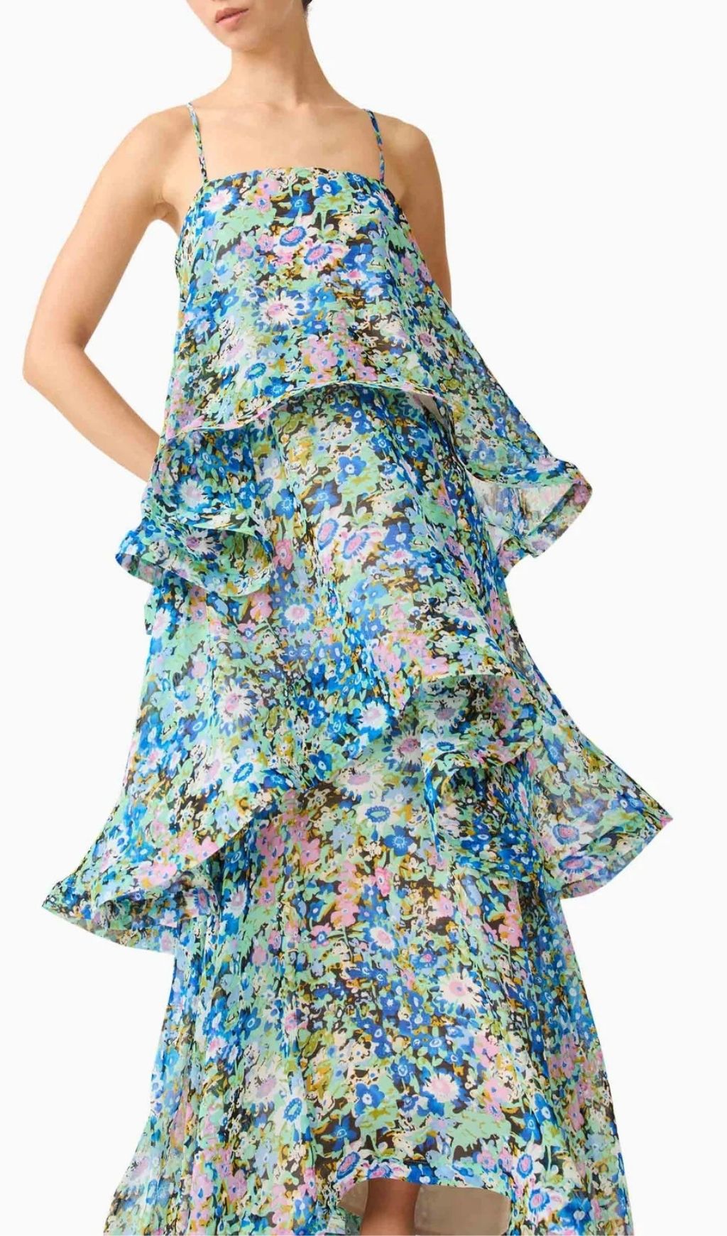1fa8271eff58b7dd9119f23e37d0132d.jpg Fashionslee Women Lael Green Floral Printed Maxi Dress