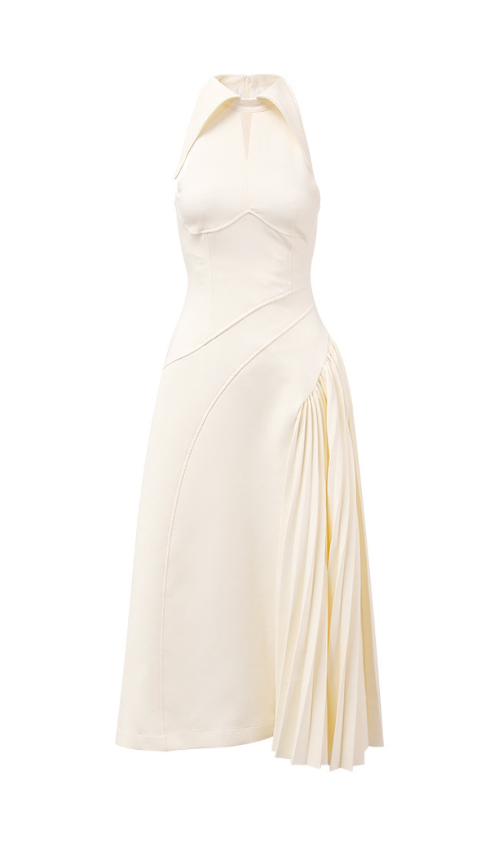 1fb5e37c9548b43bc5be49414d980022.jpg Fashionslee Women Clemency Sleeveless Pleated Midi Dress