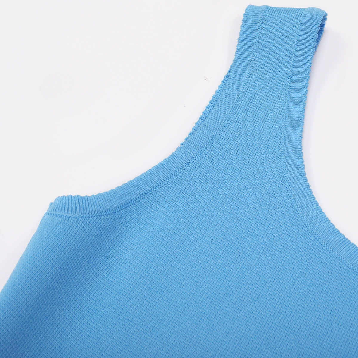 1fdc8f6f07ef4f2533575c32f0a319a5.webp Fashionslee Women Kirby Blue Sleeveless Beaded Knit Mini Dress