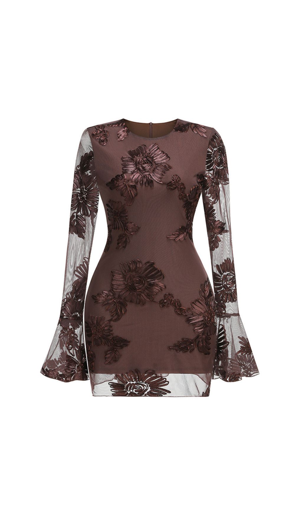 VINTAGE COFFEE FLOWER MINI DRESS – TRENDING - OWNCI VINTAGE COFFEE FLOWER MINI DRESS – TRENDING - OWNCI