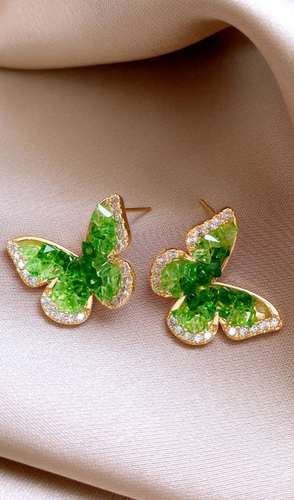 20cd064e60ebfd26af4d47d2d32f83b2.jpg Fashionslee Women Dmitri Green Butterfly Earrings