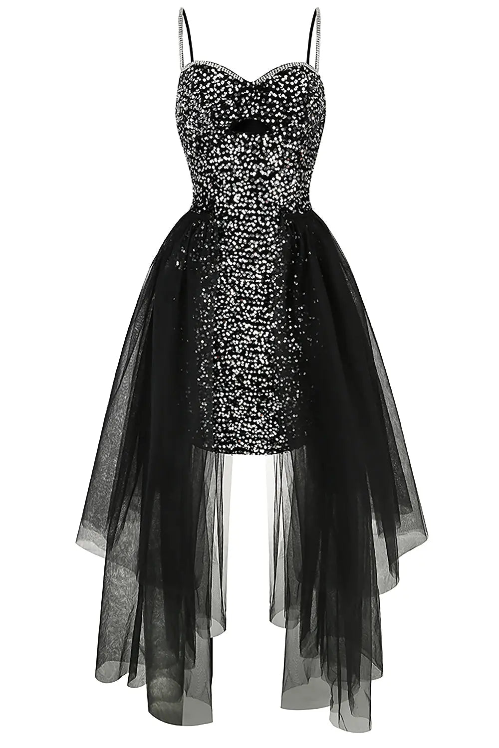 VIRAL SEQUIN MESH A-LINE DRESS - OWNCI VIRAL SEQUIN MESH A-LINE DRESS - OWNCI