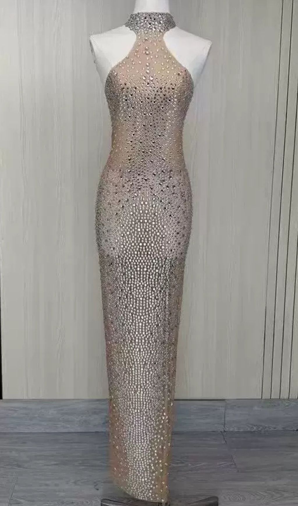 20f3c60b2ae211686a3933d029787709.jpg Fashionslee Women Kelena Halter Rhinestone Maxi Dress