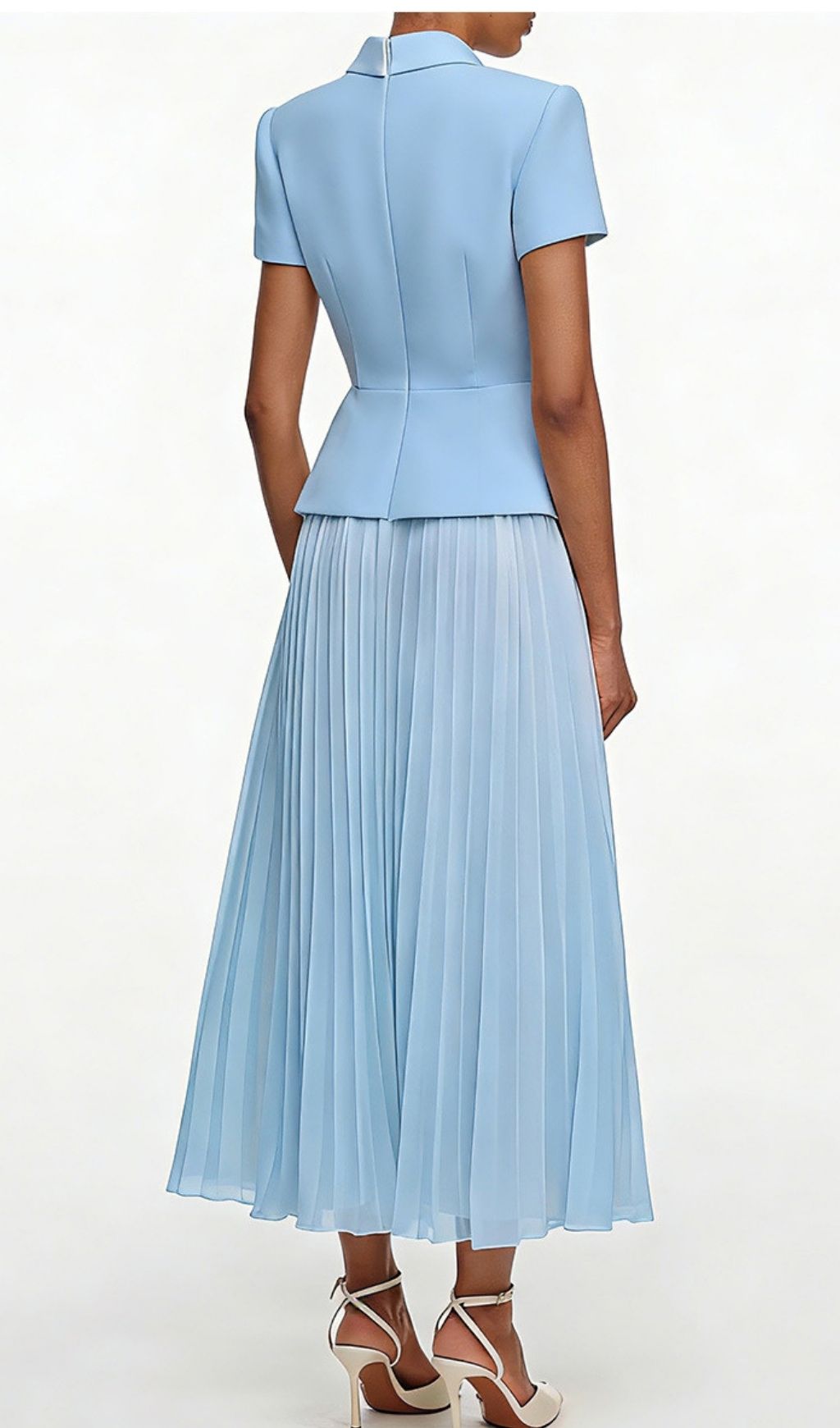 210185dbfc5cfe5ca214ba12b5354ae9.jpg Fashionslee Women Keili Blue Pleated Two-Piece Set