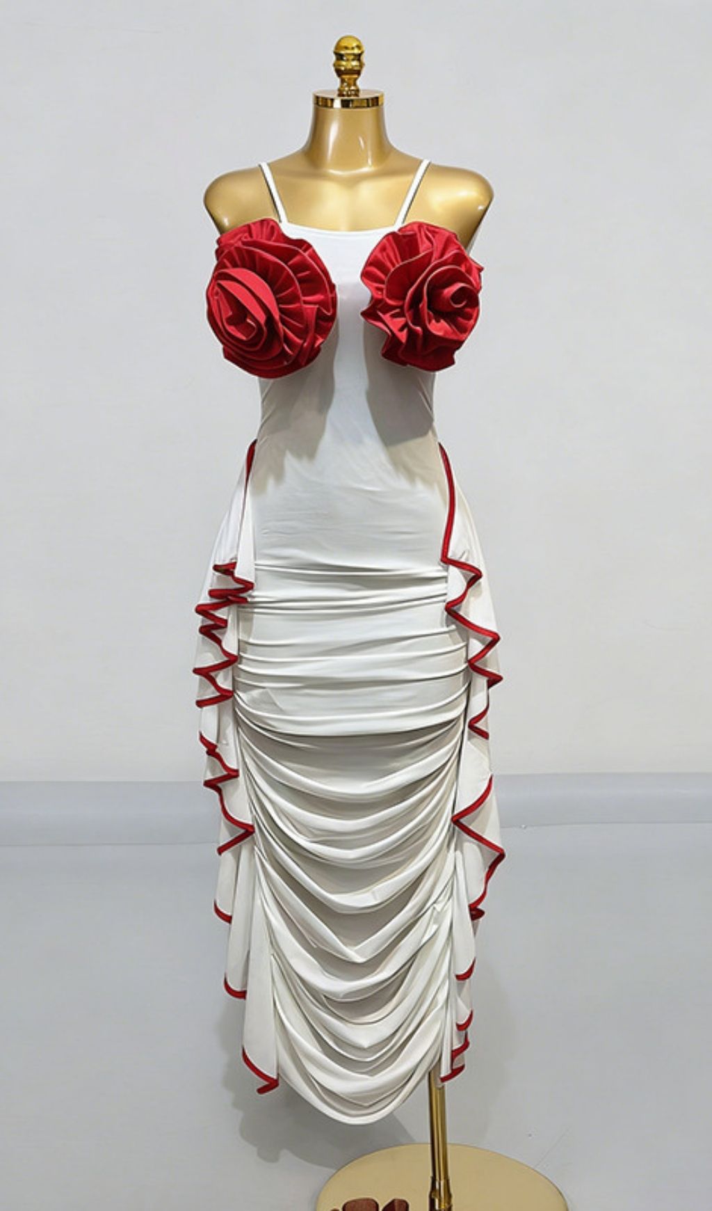 21026c5280456922da97a64f05c382c1.jpg Fashionslee Women Keziah 3D Flower Ruched Maxi Dress