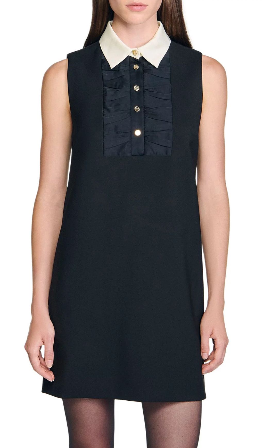 211622709690d33b3e813f5b0754c372.jpg Fashionslee Women Short Dress with Contrast Collar