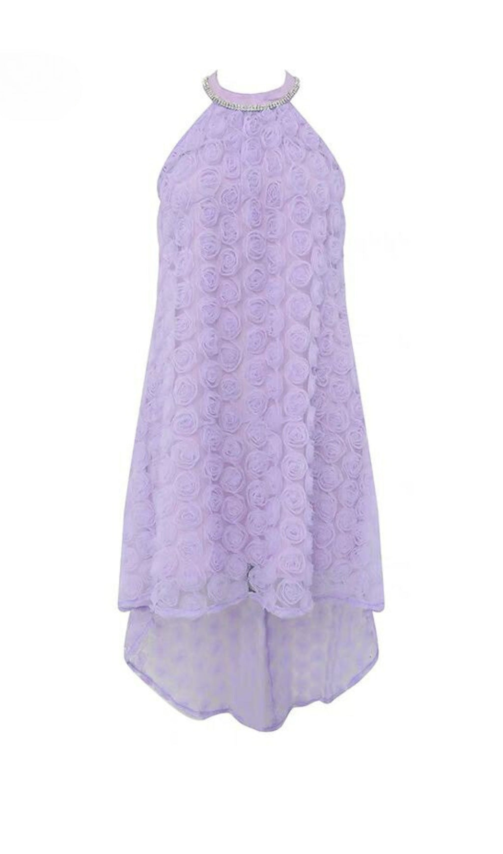 211b1e9503c7a16e0d4051aa8efda71e.jpeg Fashionslee Women 3D Purple Rose Halter Neck Backless Midi Dress