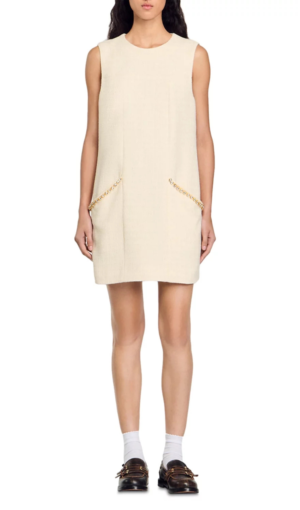 LOVANA VIRAL TWEED SHIFT DRESS - OWNCI LOVANA VIRAL TWEED SHIFT DRESS - OWNCI